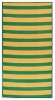 Yello and Green Plastic(PP) Stripe Woven Beach Mat (H078)