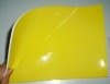 Yellow TPU football leather