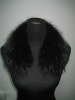 Z017-black fur collar/fur strip/hood trim