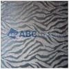 Zebra flocking PU fabric for carpet