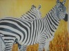 Zebra printed fleece fabric