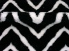 Zebra stripes jacquard artificial fur