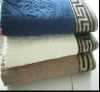 Zero-twist Bath Towel wit Border