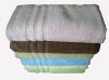 Zero-twist and 21s/1 bath towel with border