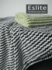 Zig zag jacquard coral fleece throw