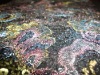 accessary embroidery with stone on the black 100% polyester net fabric for wedding dress