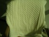 acrylic CABLE knitted throw