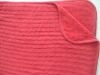 acrylic CABLE knitted throw, reversible