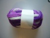 acrylic dyed three- net yarn in balls