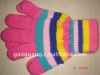 acrylic striped glove