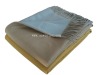 acrylic throw blanket in reversible design
