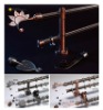 aluminium alloy unique window curtain rods/pipes/polesdouble or single