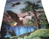 animal design panel printed polar fleece fabric