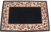 animal print polyester door mat