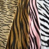 animal print velvet fabric for hometextile