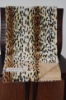 animal printing fleece blanket