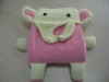 anti-pilling Fleece Baby Blanket with elephant hat