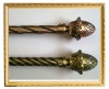 antique brass iron curtain rod&tube/pole