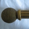 antique brass wood curtain rod