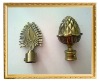 antique iron curtain rod finials,plated