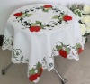 apple embroidery  tablecloth