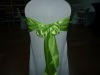 apple green satin chair sash and elegant sash