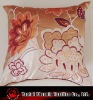 applique/embroidered floral cushion/pillow
