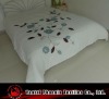 appliqued polyester pongee bedspread set