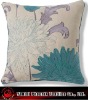 appliqued taffeta cushion cover