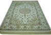 artificial silk rug in persian design