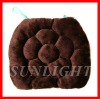 attractive solid colored oblong  cotton chair pads cushion