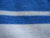 auto feeder stripe polyster cotton yarn dyed knitting fabric