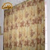 autumn flowers printed jacquard window curtain shower curtain with grommets