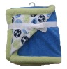 baby blue blankets with balls print MT1423
