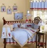 baby comforter blue emb bedding set MT5799
