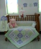 baby cute emb buterfly bedding set MT5660
