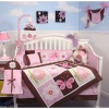 baby cute emb buterfly bedding set MT6833