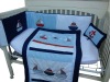 baby cute emb sailer bedding set MT6822