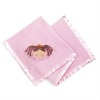 baby cute pink soft blanket with emb MT5531