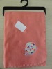 baby embroidered polar fleece blanket