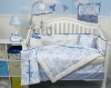 baby girl bedding with print blue flower MT6611