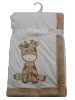 baby high quality blanket with emb deer MT1110