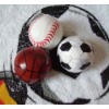 ball shaped 100% cotton  printed compressed towel