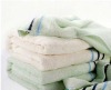 bamboo-cotton solid dyed hand towel wuth satin border