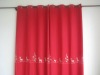 bamboo fabric curtain with metal rings