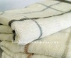 bamboo fiber check bath towel