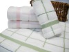 bamboo fiber check bath towel
