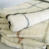 bamboo fiber check square towel