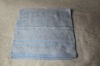 bamboo fiber face towel with satin border