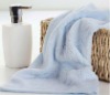 bamboo jacquard bath towel with solid color